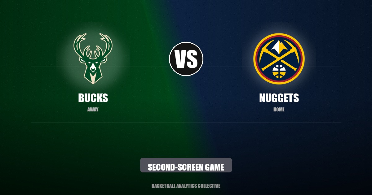 Milwaukee Bucks vs Denver Nuggets - Bucks vs Nuggets Preview: Second-Screen Game