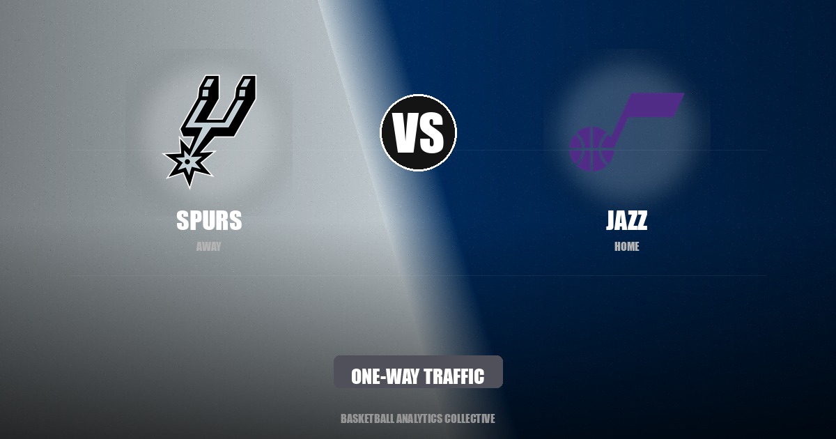 San Antonio Spurs vs Utah Jazz - Spurs vs Jazz Preview: One-Way Traffic