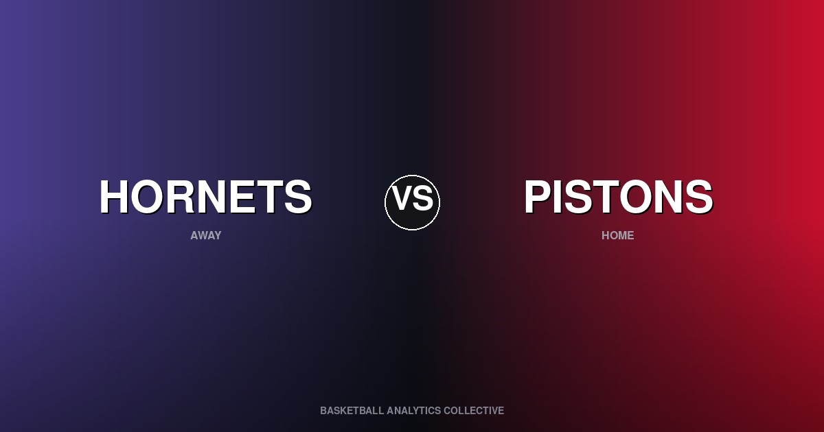 Charlotte Hornets vs Detroit Pistons - Hornets vs Pistons Preview