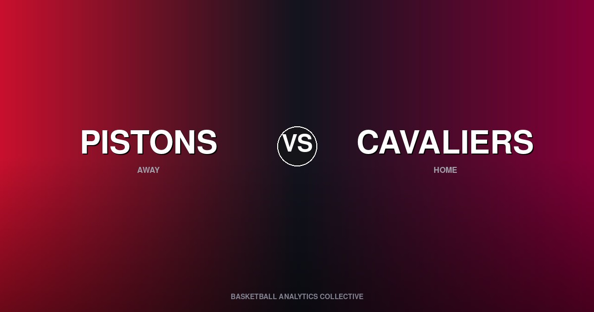 Detroit Pistons vs Cleveland Cavaliers - Pistons vs Cavaliers Preview