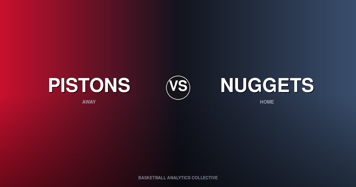 Detroit Pistons vs Denver Nuggets - Pistons vs Nuggets Preview
