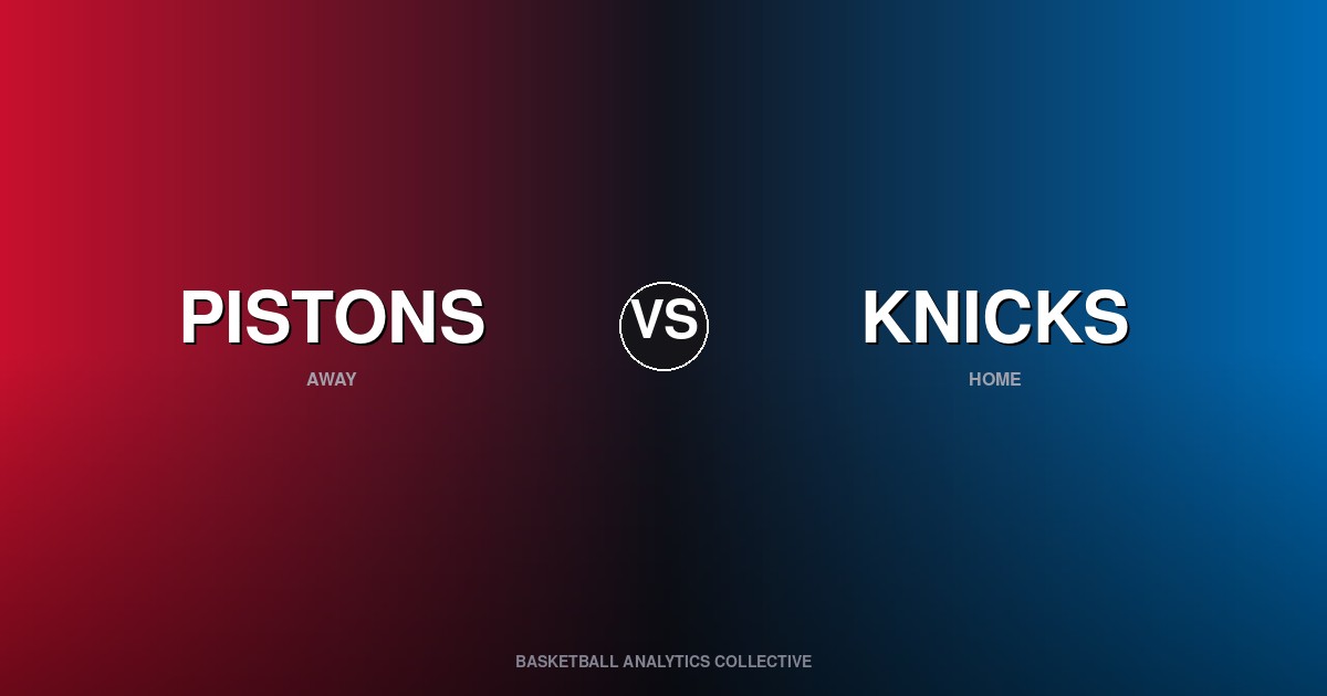 Detroit Pistons vs New York Knicks - Pistons vs Knicks Preview