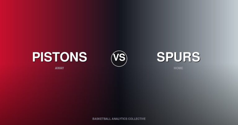 Detroit Pistons vs San Antonio Spurs - Pistons vs Spurs Preview