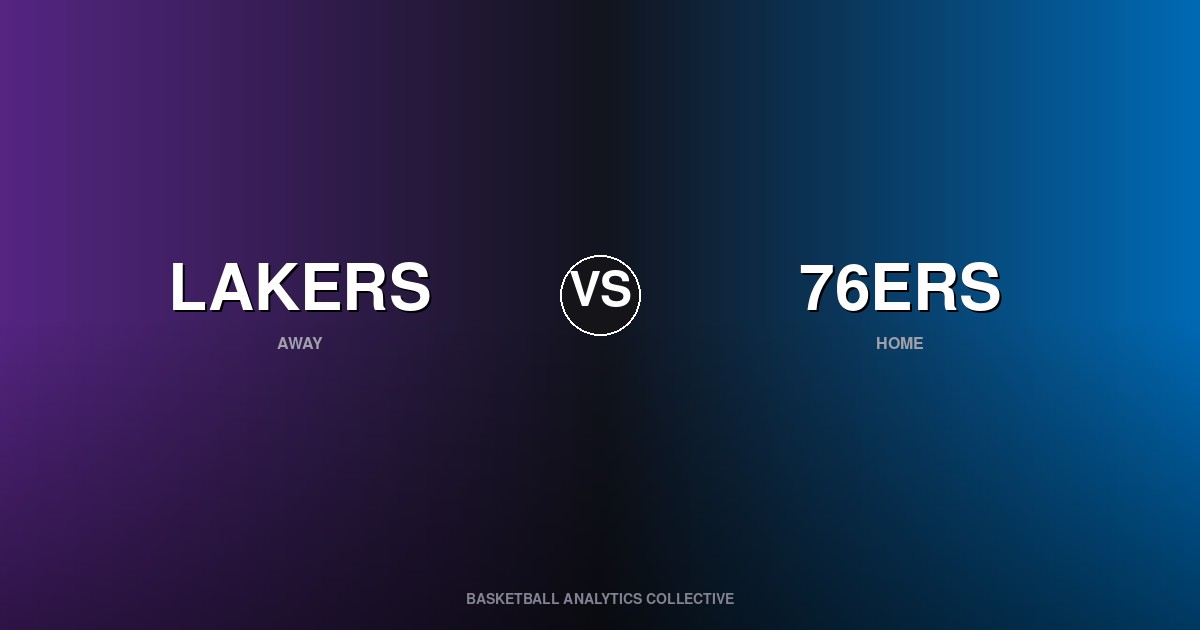 Los Angeles Lakers vs Philadelphia 76ers - Lakers vs 76ers Preview