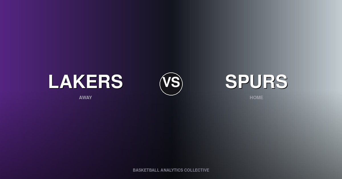 Los Angeles Lakers vs San Antonio Spurs - Lakers vs Spurs Preview