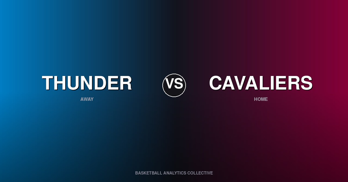 Oklahoma City Thunder vs Cleveland Cavaliers - Thunder vs Cavaliers Preview