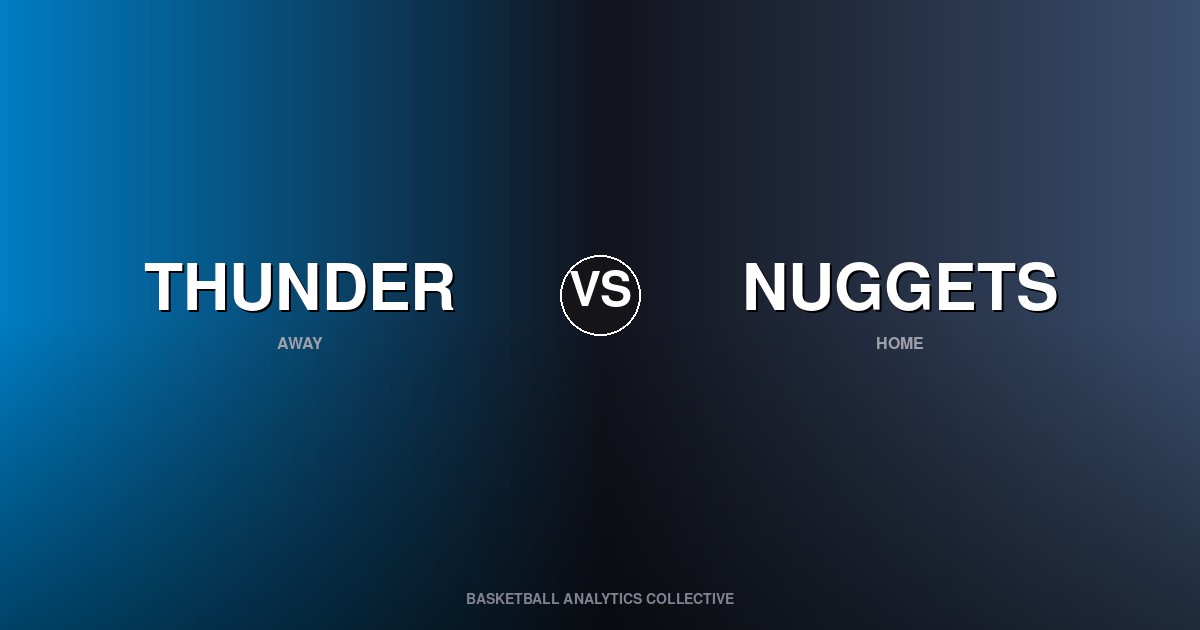 Oklahoma City Thunder vs Denver Nuggets - Thunder vs Nuggets Preview