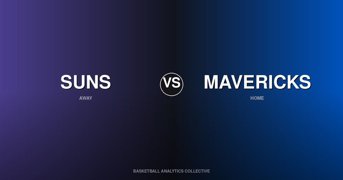 Phoenix Suns vs Dallas Mavericks - Suns vs Mavericks Preview