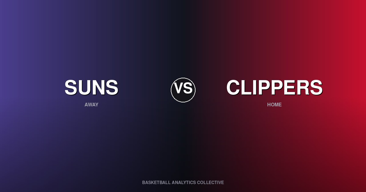 Phoenix Suns vs Los Angeles Clippers - Suns vs Clippers Preview