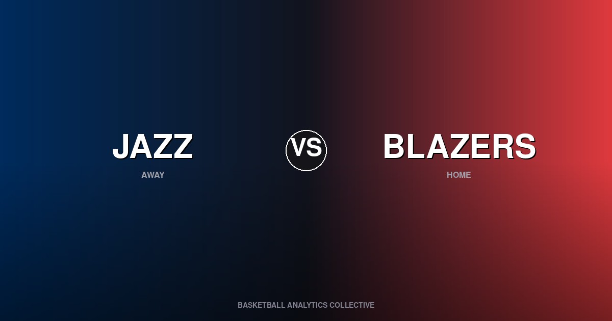 Utah Jazz vs Portland Trail Blazers - Jazz vs Blazers Preview
