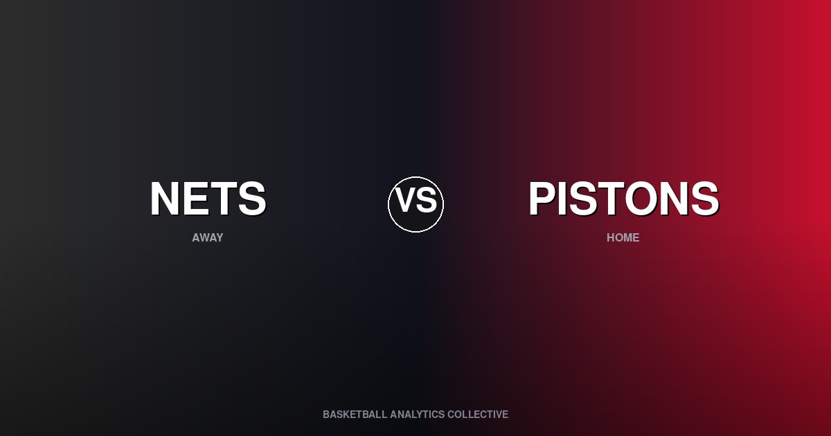 Brooklyn Nets vs Detroit Pistons - Nets vs Pistons Preview