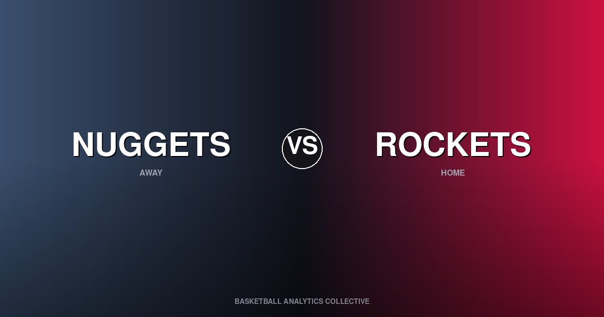 Denver Nuggets vs Houston Rockets - Nuggets vs Rockets Preview