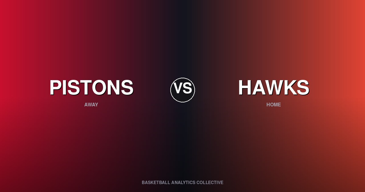 Detroit Pistons vs Atlanta Hawks - Pistons vs Hawks Preview