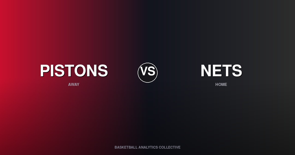 Detroit Pistons vs Brooklyn Nets - Pistons vs Nets Preview