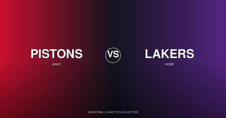 Detroit Pistons vs Los Angeles Lakers - Pistons vs Lakers Preview