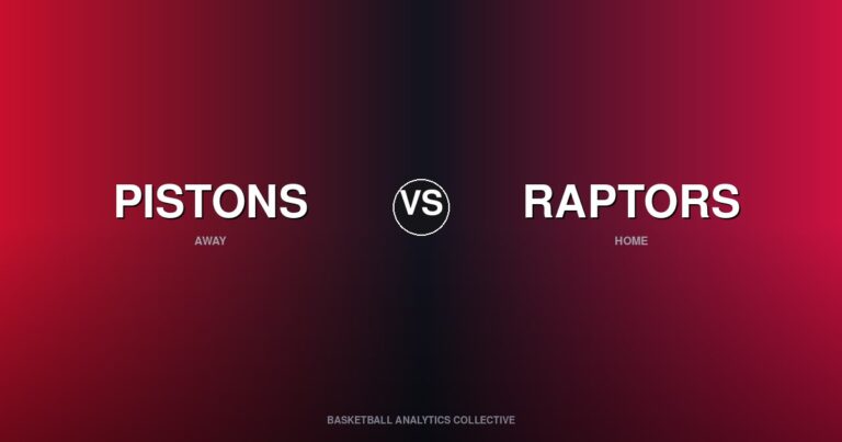 Detroit Pistons vs Toronto Raptors - Pistons vs Raptors Preview