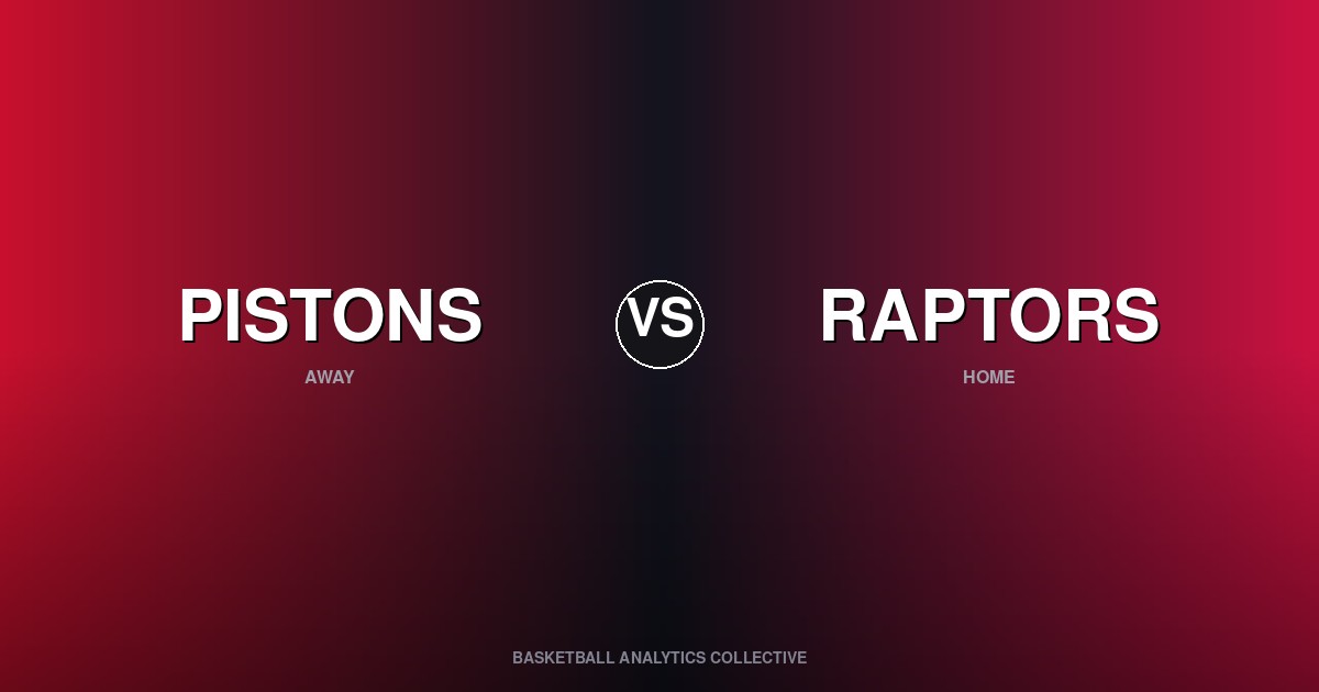 Detroit Pistons vs Toronto Raptors - Pistons vs Raptors Preview