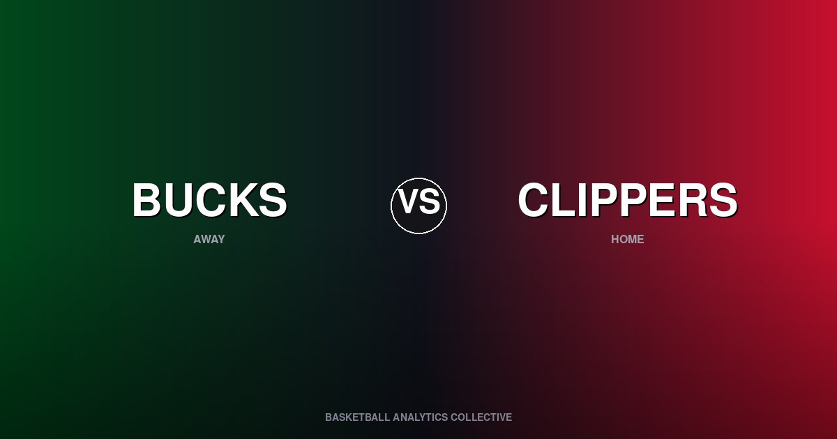 Milwaukee Bucks vs Los Angeles Clippers - Bucks vs Clippers Preview