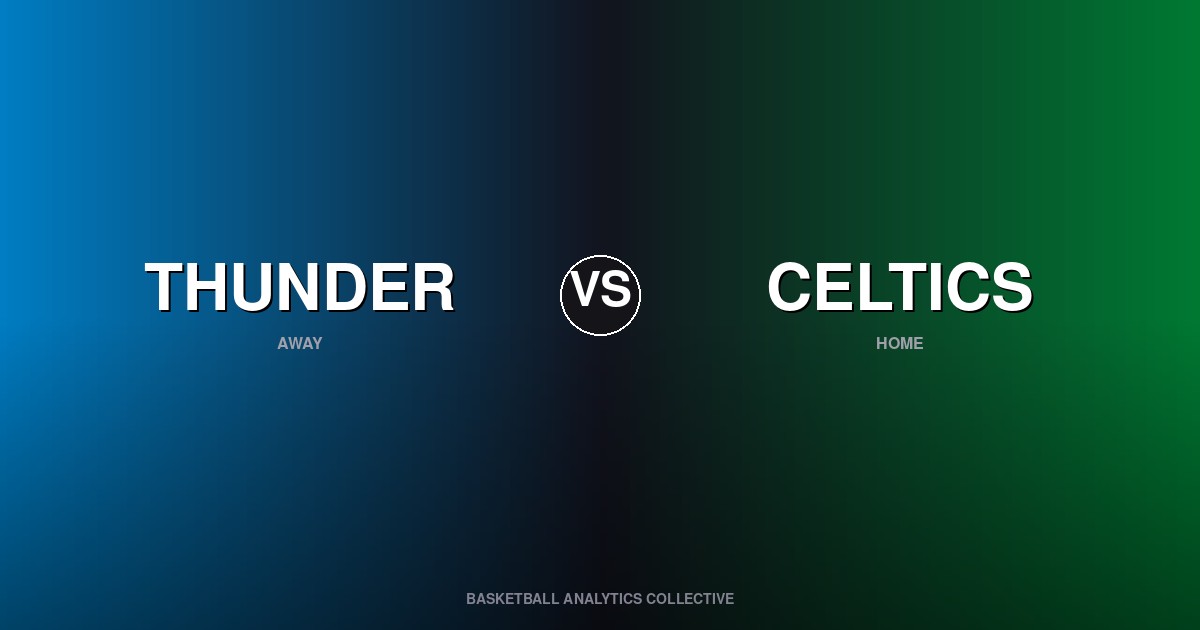 Oklahoma City Thunder vs Boston Celtics - Thunder vs Celtics Preview