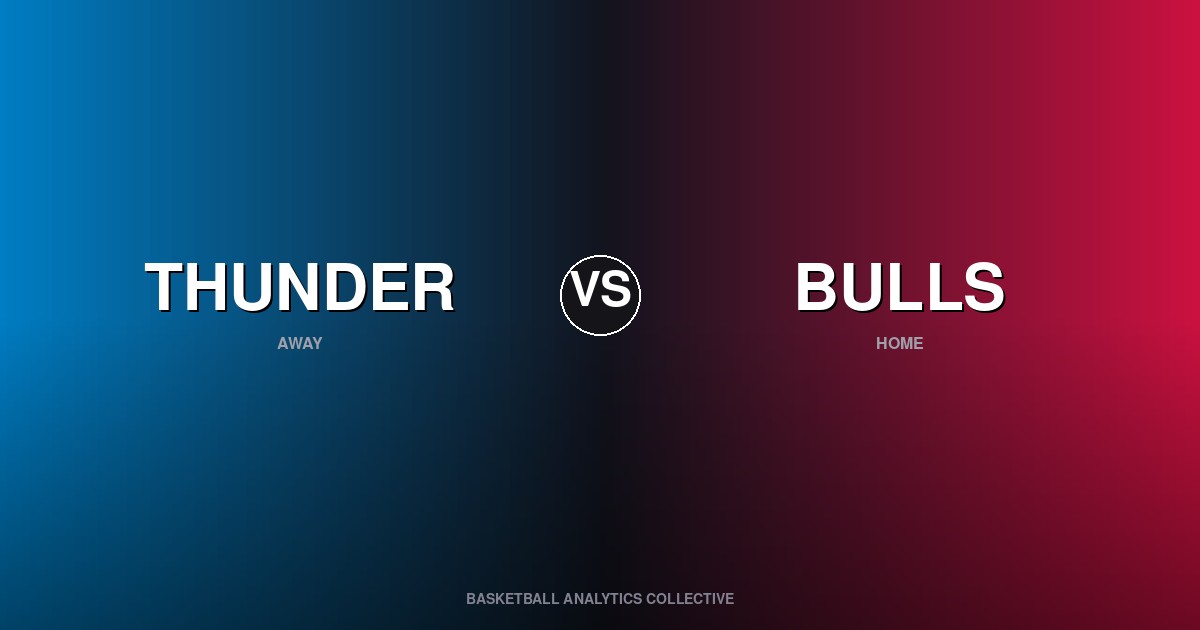 Oklahoma City Thunder vs Chicago Bulls - Thunder vs Bulls Preview