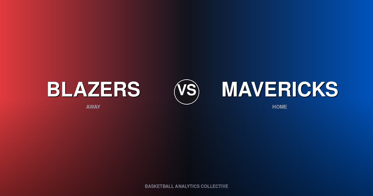 Portland Trail Blazers vs Dallas Mavericks - Blazers vs Mavericks Preview