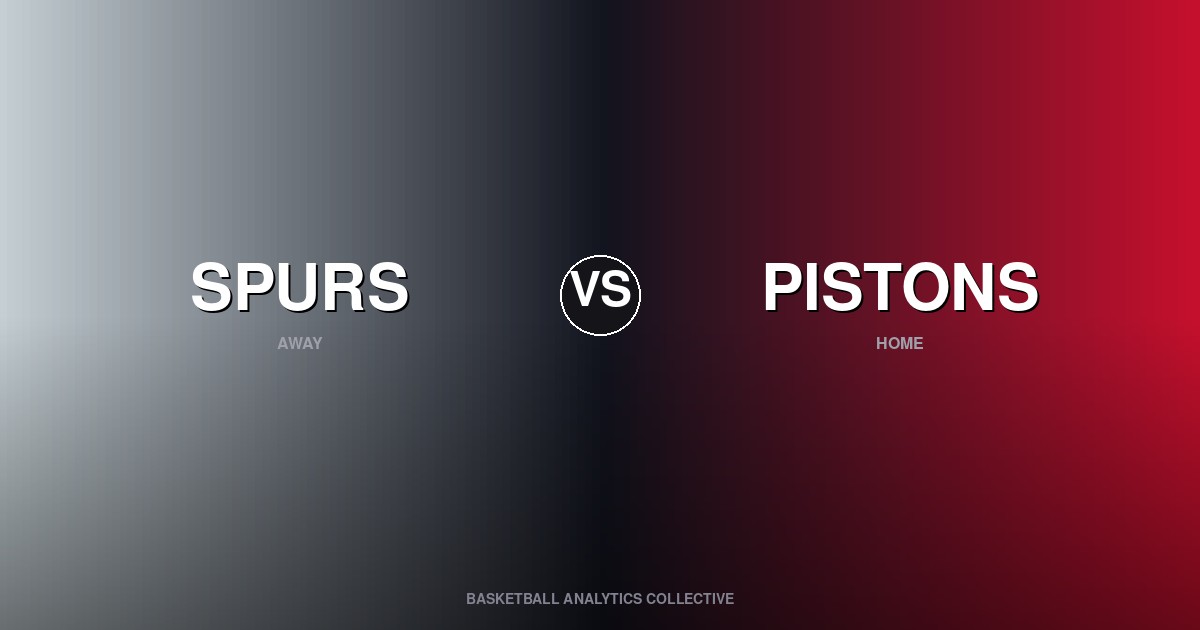 San Antonio Spurs vs Detroit Pistons - Spurs vs Pistons Preview