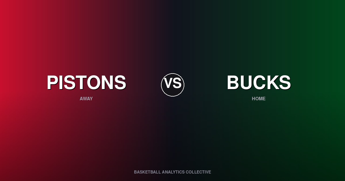 Detroit Pistons vs Milwaukee Bucks - Pistons vs Bucks Preview