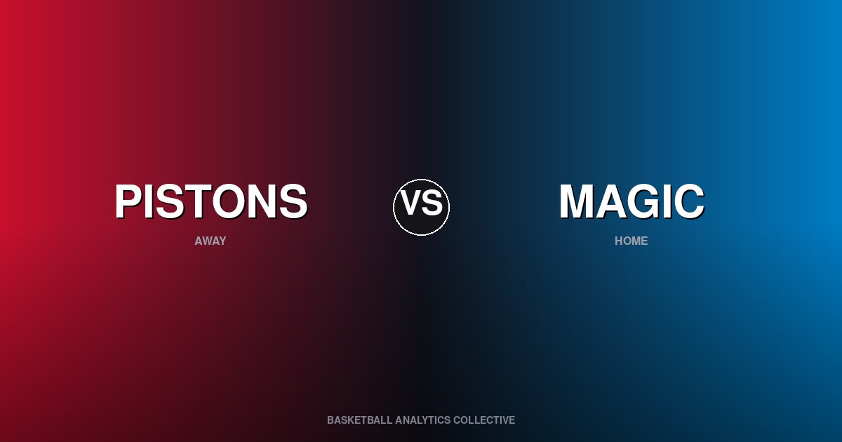 Detroit Pistons vs Orlando Magic - Pistons vs Magic Preview