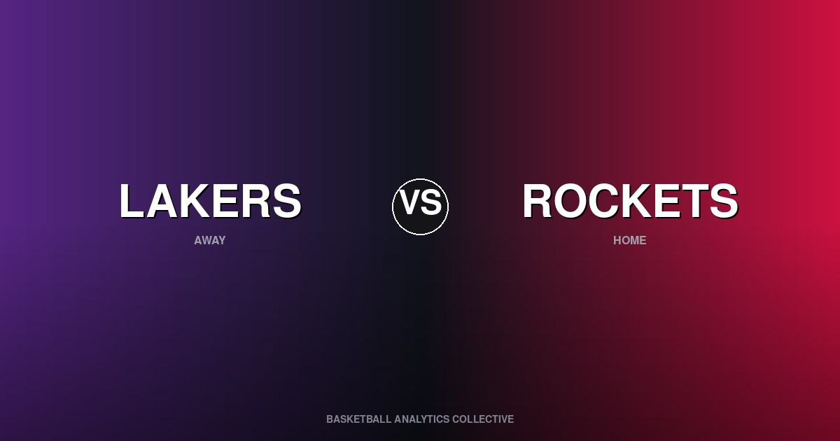 Los Angeles Lakers vs Houston Rockets - Lakers vs Rockets Preview