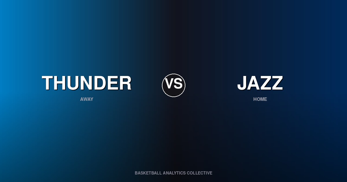 Oklahoma City Thunder vs Utah Jazz - Thunder vs Jazz Preview
