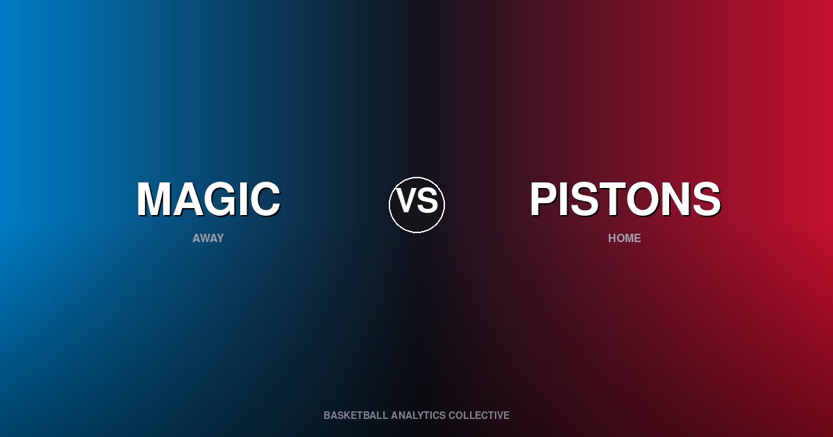 Orlando Magic vs Detroit Pistons - Magic vs Pistons Preview