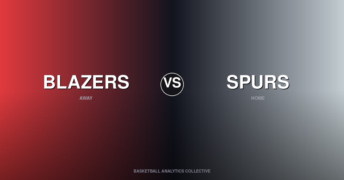 Portland Trail Blazers vs San Antonio Spurs - Blazers vs Spurs Preview