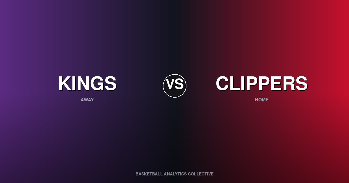 Sacramento Kings vs Los Angeles Clippers - Kings vs Clippers Preview