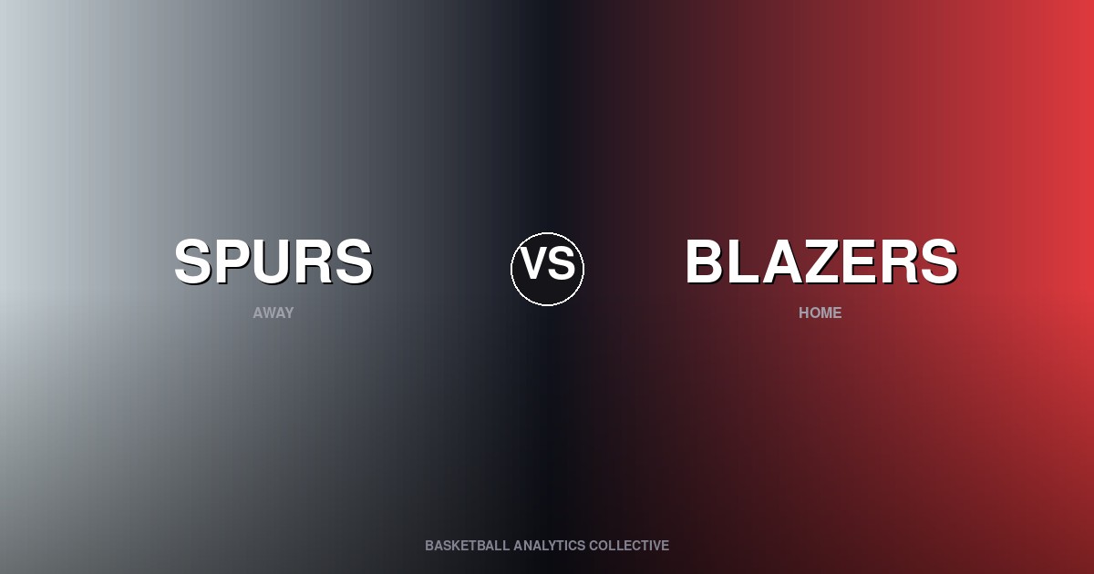 San Antonio Spurs vs Portland Trail Blazers - Spurs vs Blazers Preview