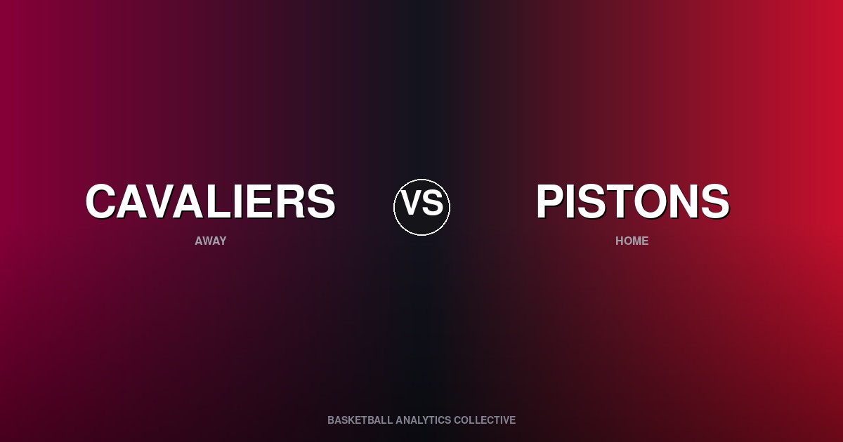 Cleveland Cavaliers vs Detroit Pistons - Cavaliers vs Pistons Preview