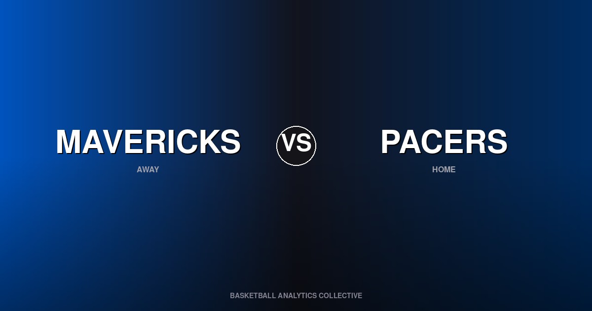 Dallas Mavericks vs Indiana Pacers - Mavericks vs Pacers Prediction, Odds & Picks – Oct 23, 2026